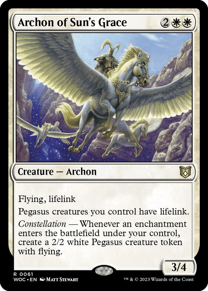 Archon of Sun's Grace | Commander: Wilds of Eldraine #61