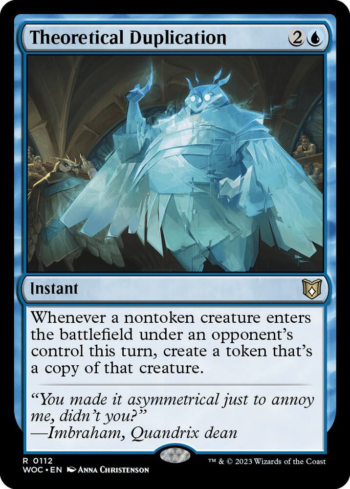 Theoretical Duplication | Commander: Wilds of Eldraine #112