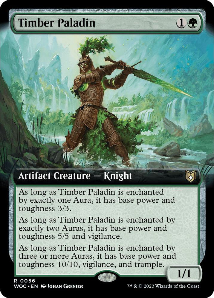 Timber Paladin (Extended Art) | Commander: Wilds of Eldraine #56