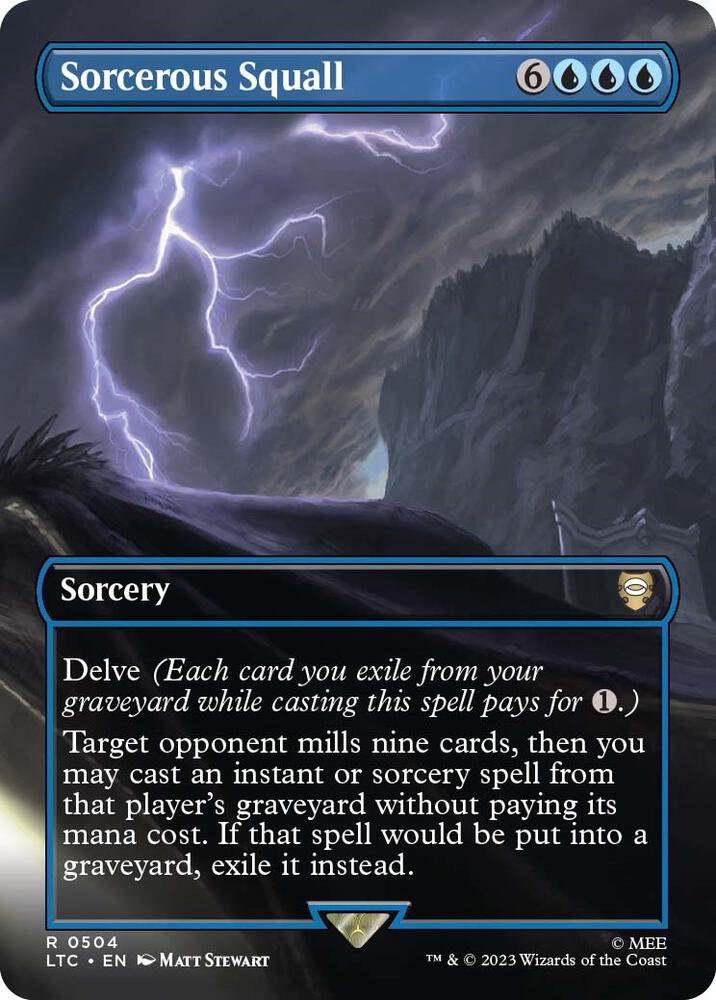 Sorcerous Squall (Borderless) | Commander: The Lord of the Rings: Tales of Middle-earth #504