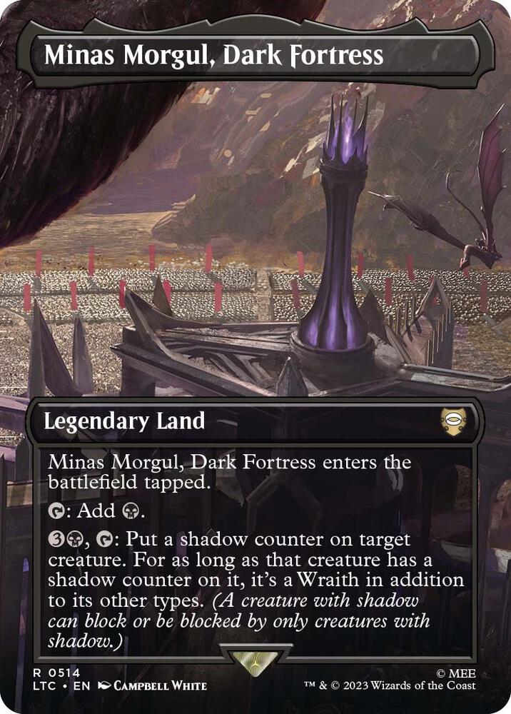 Minas Morgul, Dark Fortress (Borderless) | Commander: The Lord of the Rings: Tales of Middle-earth #514