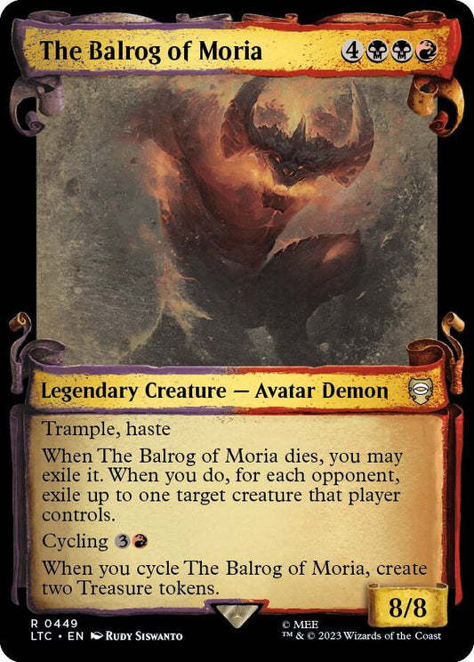 The Balrog of Moria (Showcase Scrolls) | Commander: The Lord of the Rings: Tales of Middle-earth #449