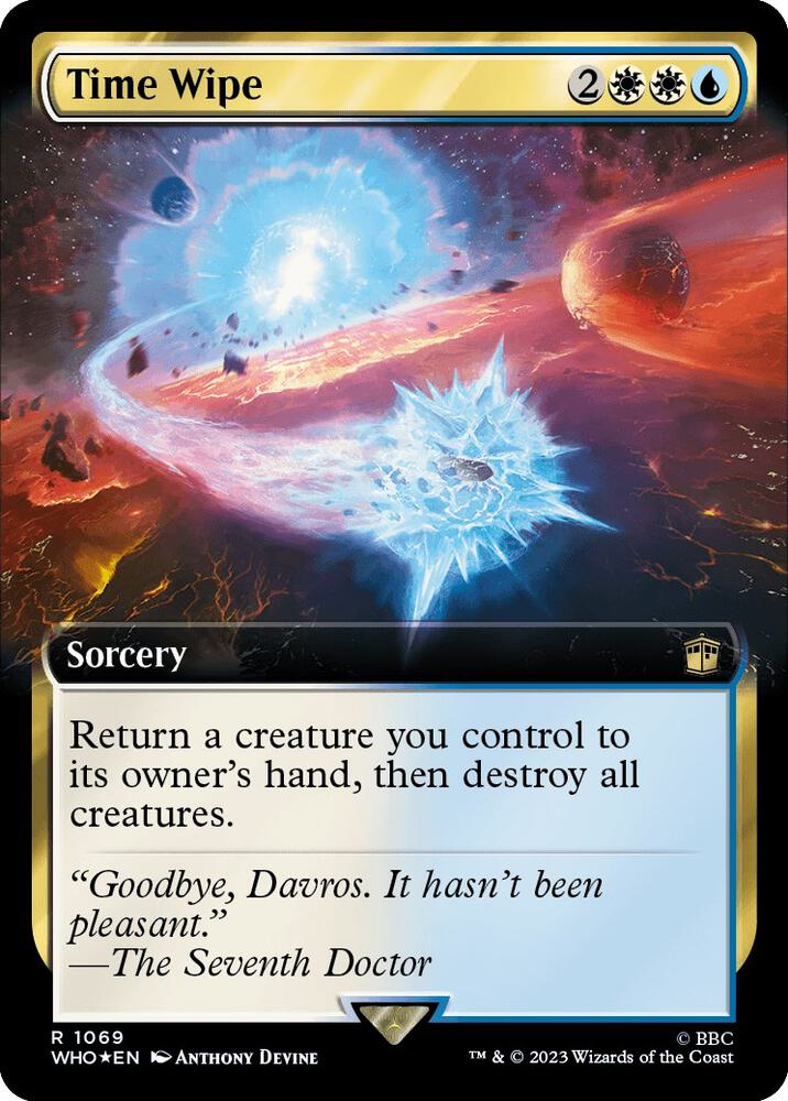 Time Wipe (Extended Art) (Surge Foil) | Universes Beyond: Doctor Who #1069