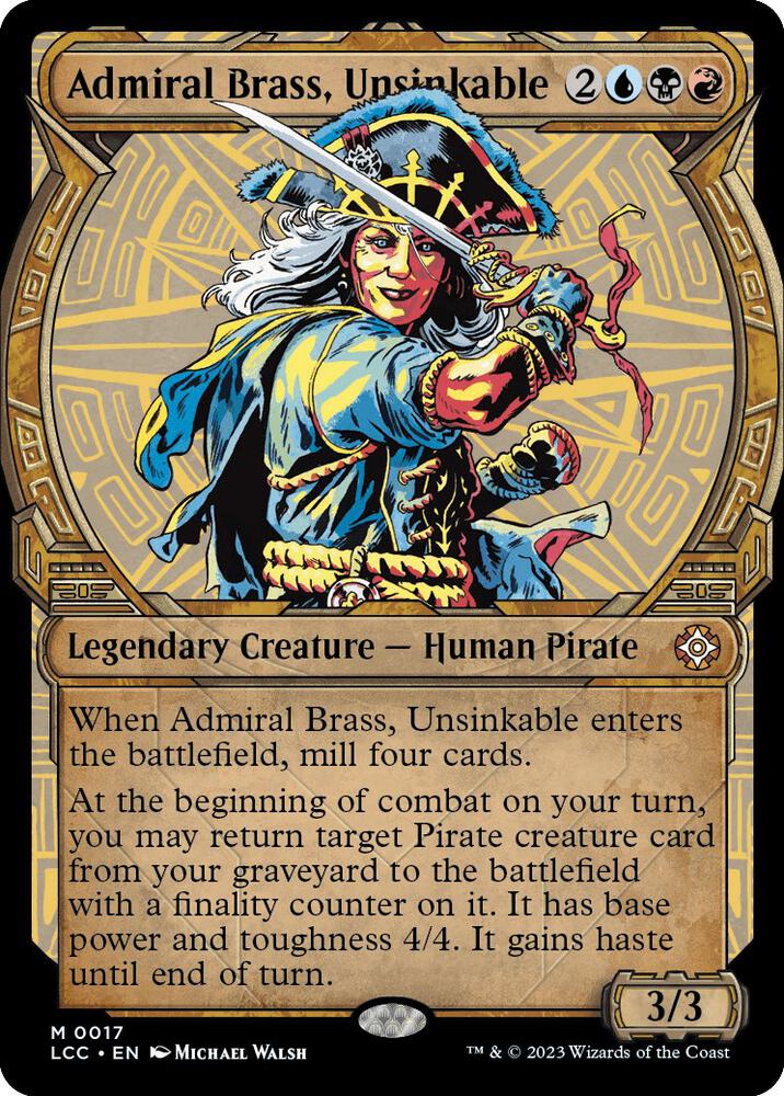 Admiral Brass, Unsinkable (Showcase) | Commander: The Lost Caverns of Ixalan #17