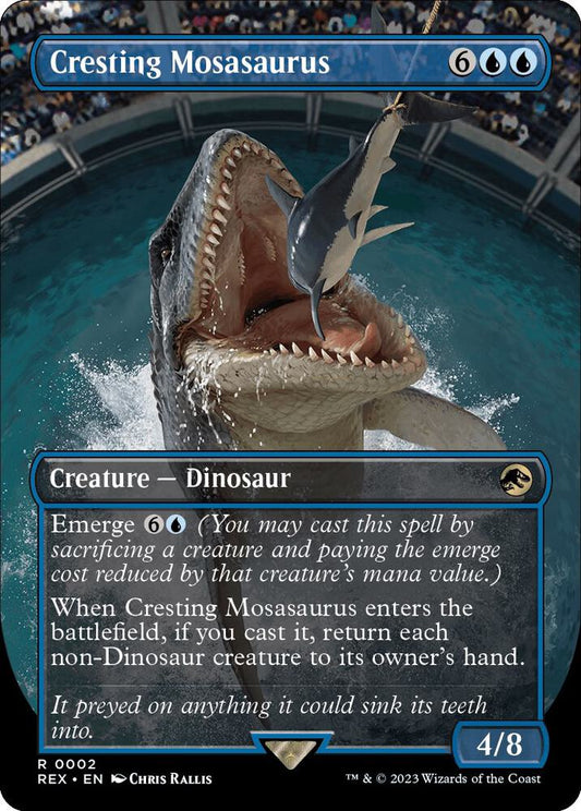 Cresting Mosasaurus (Borderless) | Universes Beyond: Jurassic World Collection #2