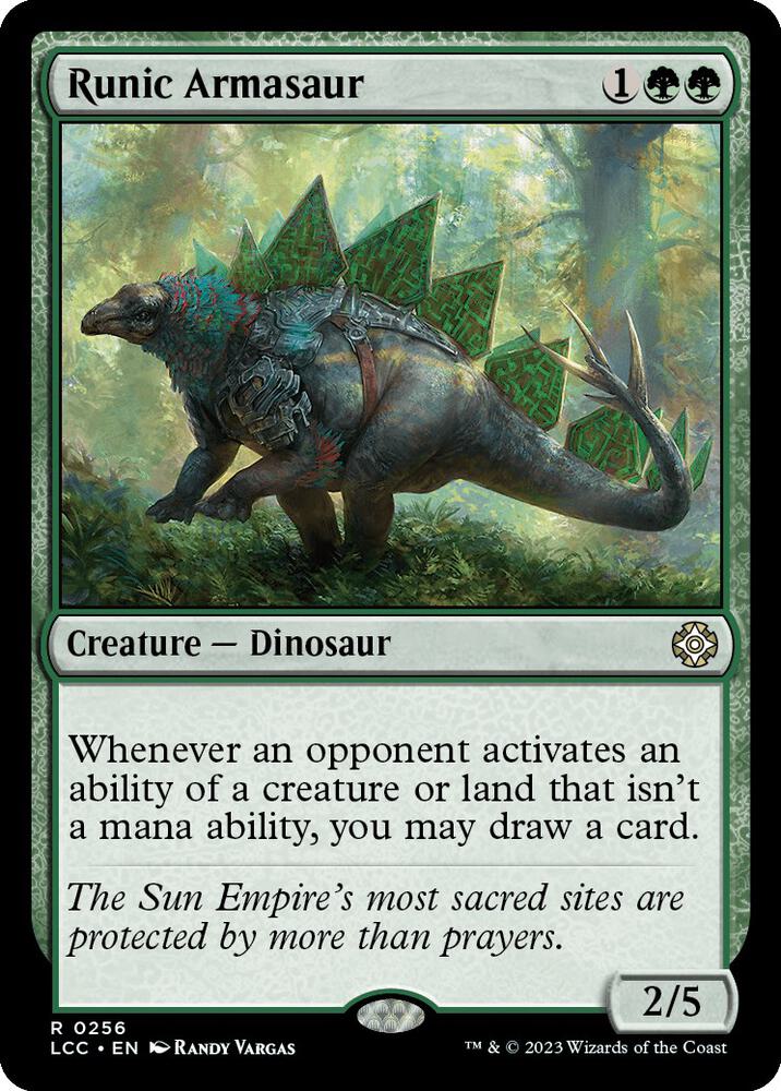 Runic Armasaur | Commander: The Lost Caverns of Ixalan #256