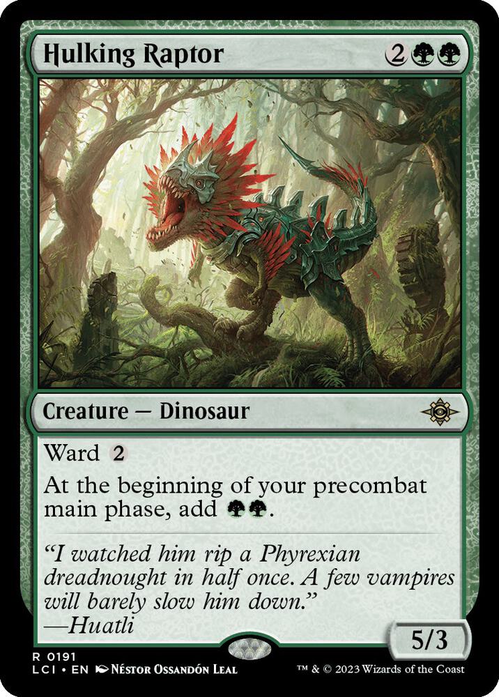 Hulking Raptor | The Lost Caverns of Ixalan #191