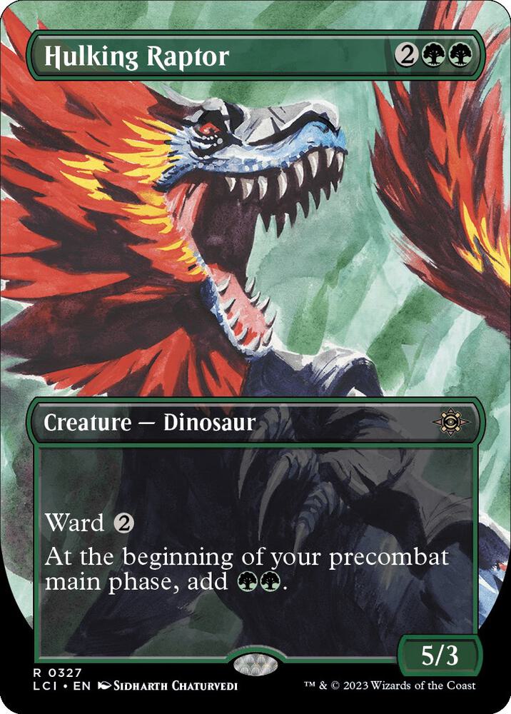 Hulking Raptor (Borderless) | The Lost Caverns of Ixalan #327