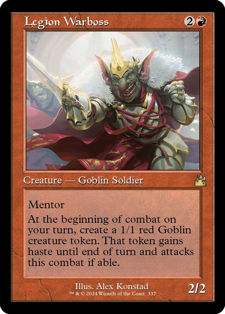 Legion Warboss (Retro Frame) | Ravnica Remastered #337