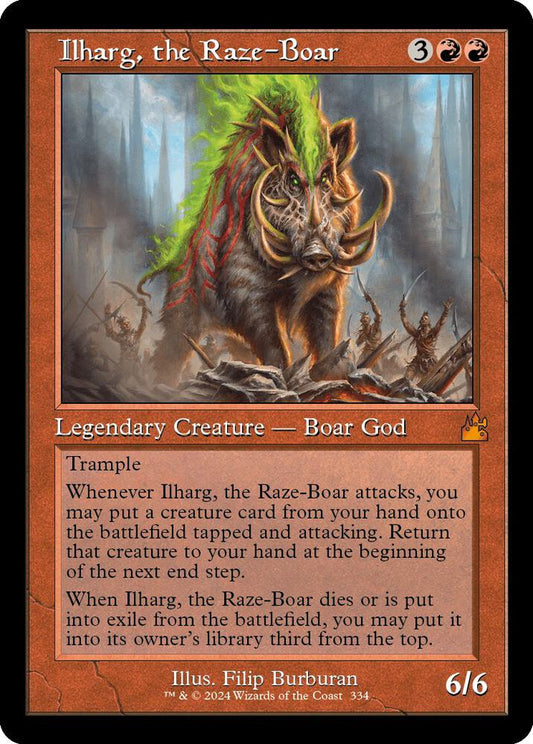 Ilharg, the Raze-Boar (Retro Frame) | Ravnica Remastered #334