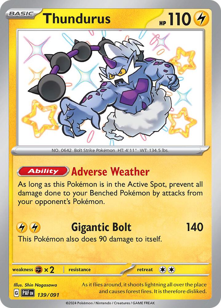 Thundurus | SV: Paldean Fates #139/091