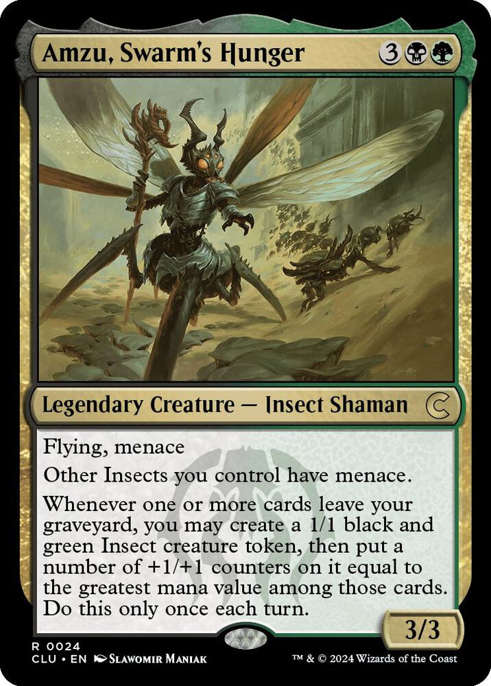 Amzu, Swarm's Hunger | Ravnica: Clue Edition #24