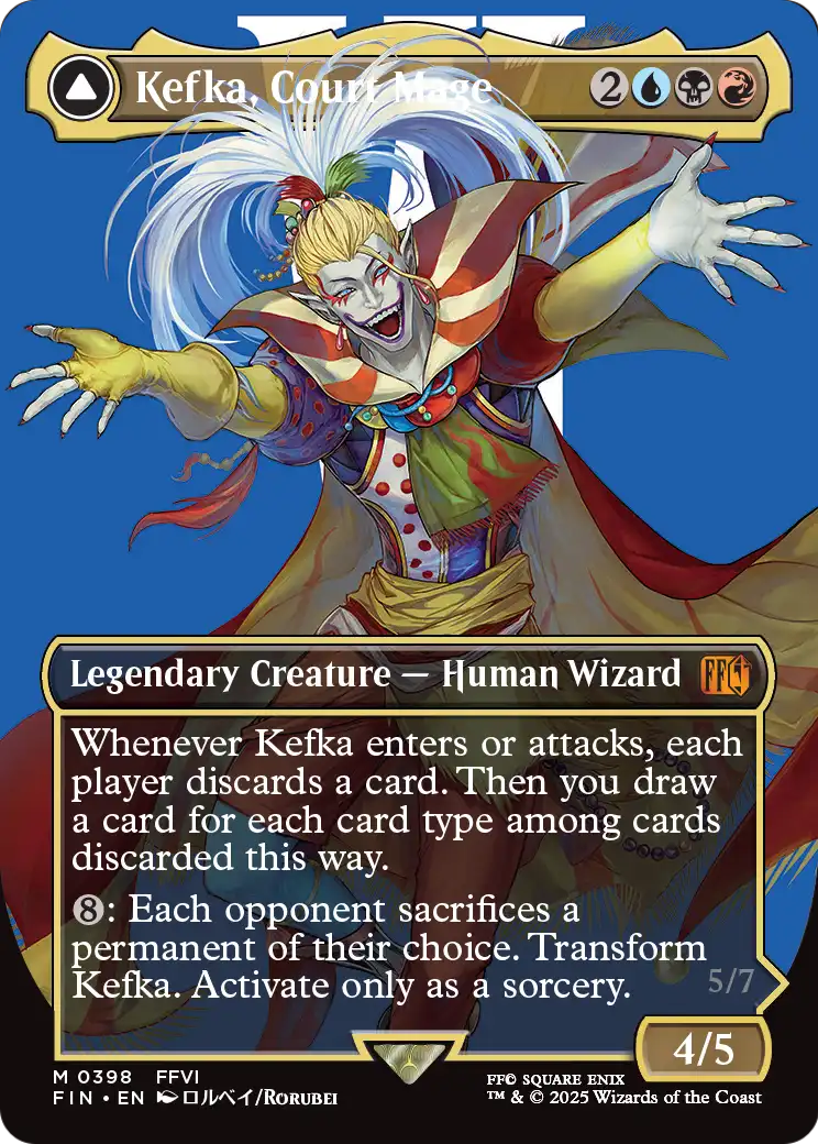 Kefka, Court Mage // Kefka, Ruler of Ruin | FINAL FANTASY #398