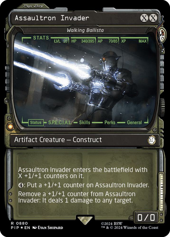 Assaultron Invader - Walking Ballista (Showcase) (Surge Foil) | Universes Beyond: Fallout #880