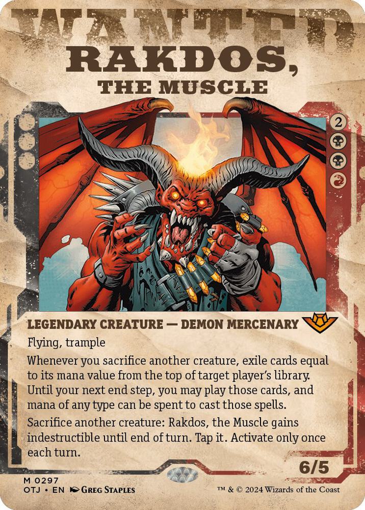 Rakdos, the Muscle (Showcase) | Outlaws of Thunder Junction #297