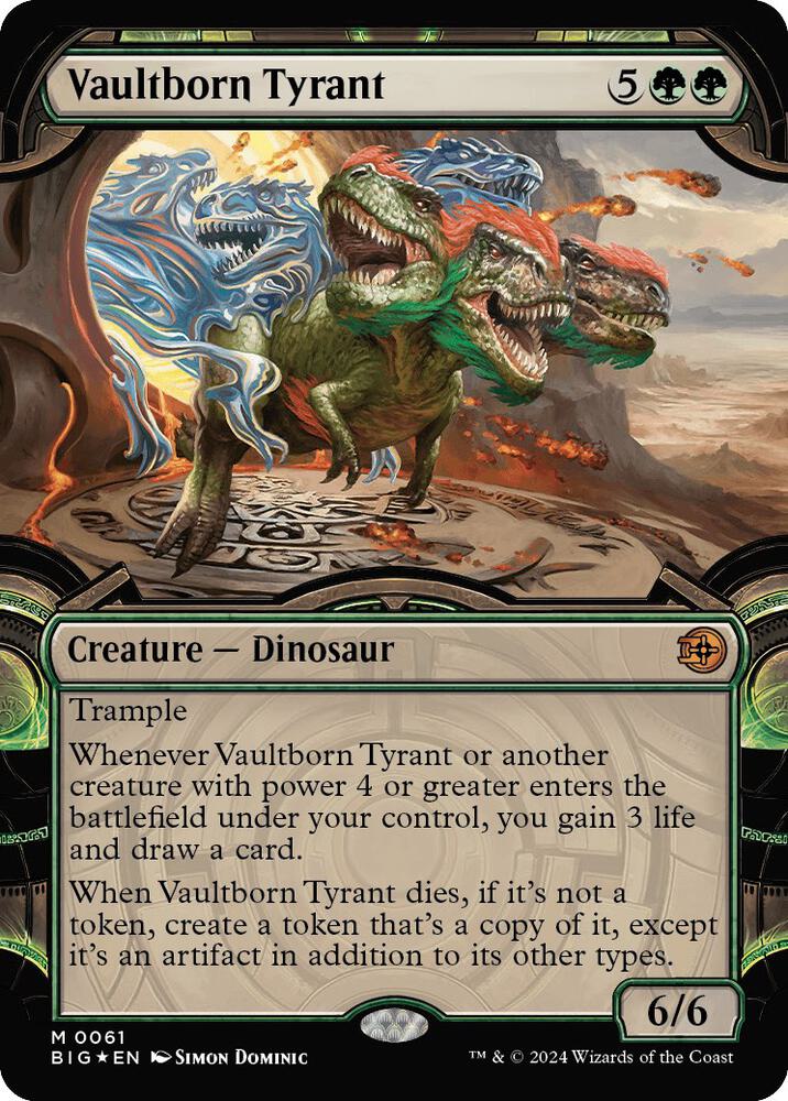 Vaultborn Tyrant (Showcase) (Raised Foil) | Outlaws of Thunder Junction: The Big Score #61