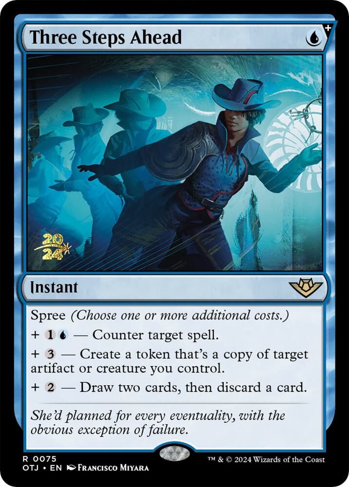 Three Steps Ahead | Prerelease Cards #75