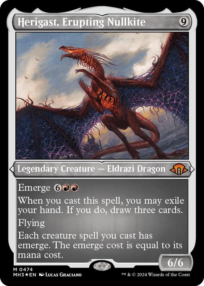 Herigast, Erupting Nullkite (Foil Etched) | Modern Horizons 3 #474