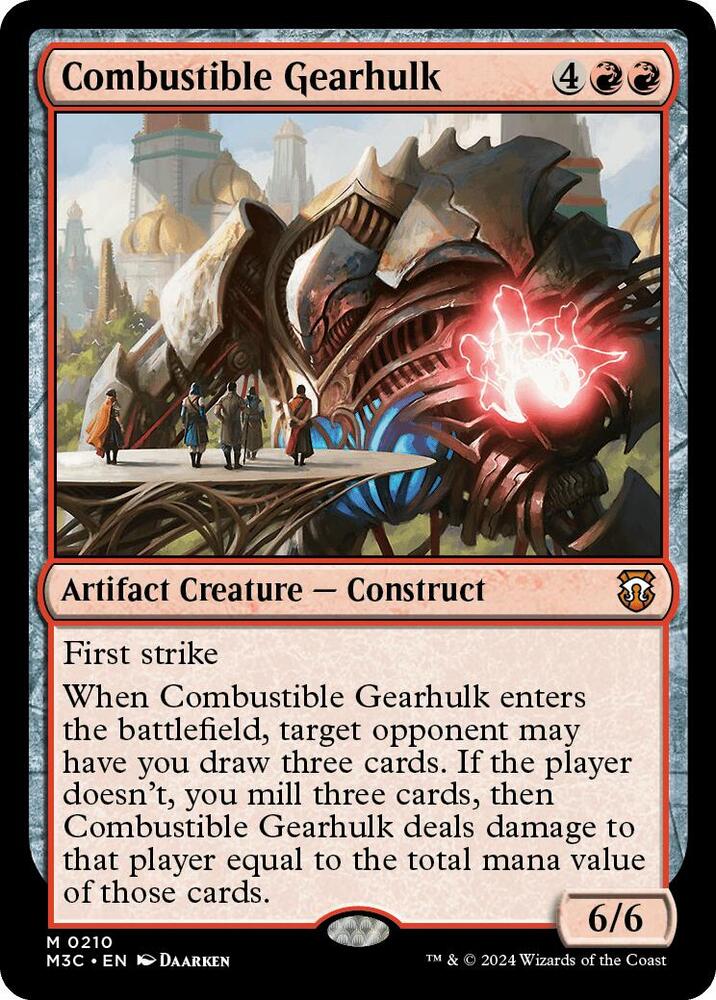 Combustible Gearhulk | Commander: Modern Horizons 3 #210