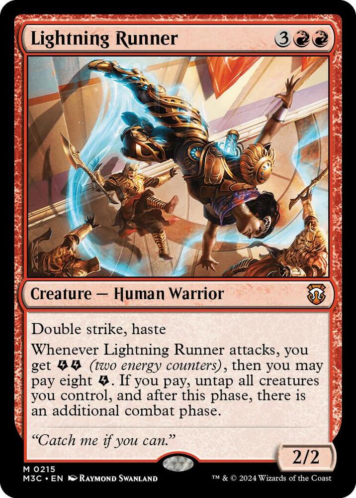Lightning Runner (Ripple Foil) | Commander: Modern Horizons 3 #215