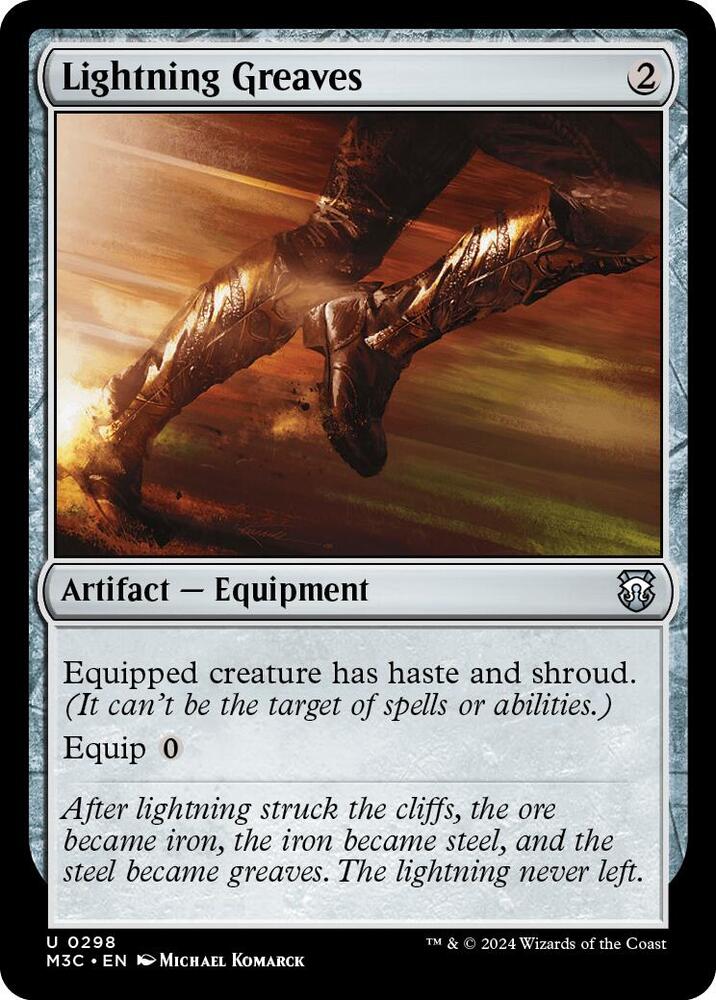 Lightning Greaves (Ripple Foil) | Commander: Modern Horizons 3 #298