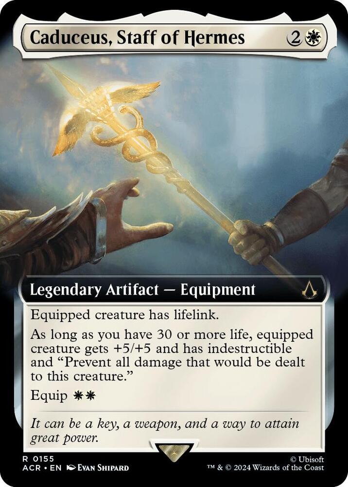 Caduceus, Staff of Hermes (Extended Art) | Universes Beyond: Assassin's Creed #155