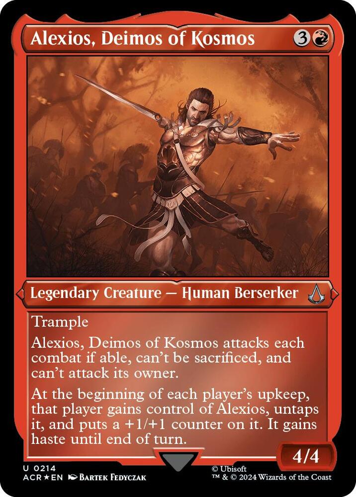 Alexios, Deimos of Kosmos (Foil Etched) | Universes Beyond: Assassin's Creed #214