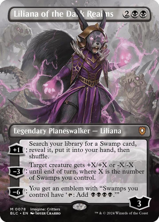 Liliana of the Dark Realms (Borderless) | Commander: Bloomburrow #78