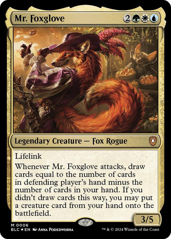Mr. Foxglove | Commander: Bloomburrow #6