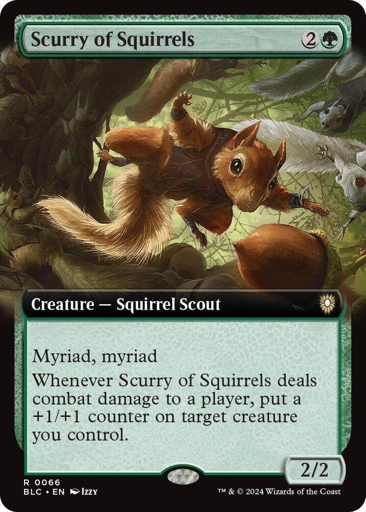 Scurry of Squirrels (Extended Art) | Commander: Bloomburrow #66