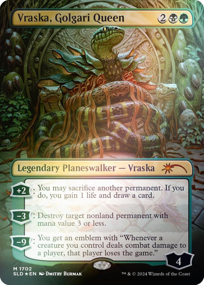 Vraska, Golgari Queen (1702) (Rainbow Foil) | Secret Lair Drop Series #1702