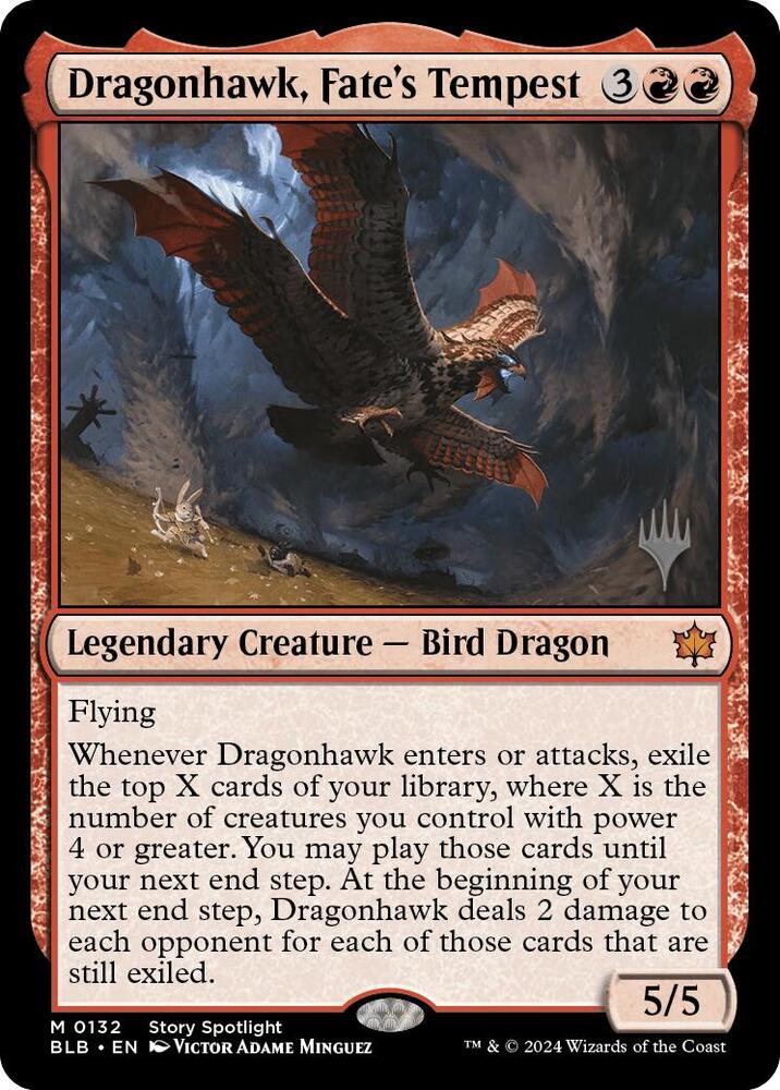 Dragonhawk, Fate's Tempest | Promo Pack: Bloomburrow #132