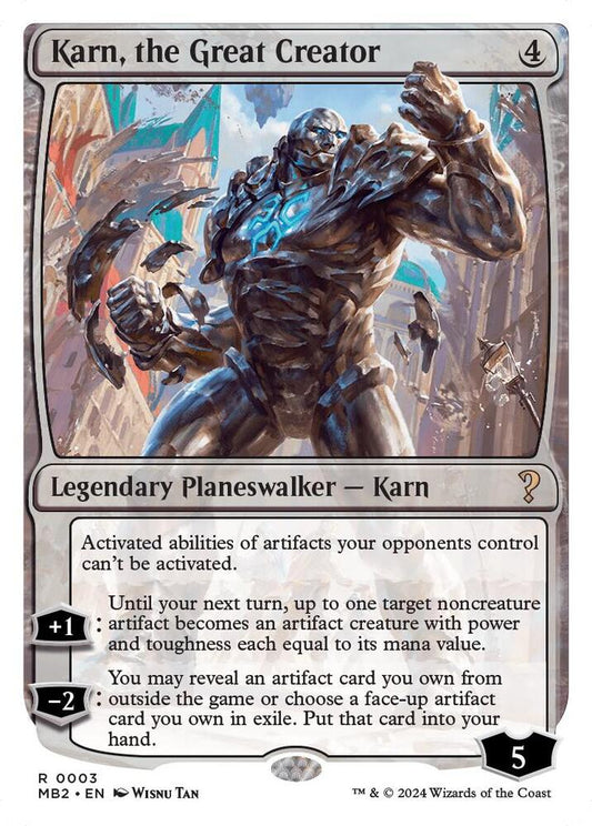 Karn, the Great Creator (White Border) | Mystery Booster 2 #3