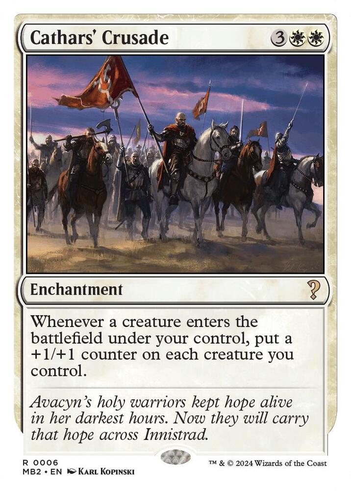 Cathars' Crusade (White Border) | Mystery Booster 2 #6