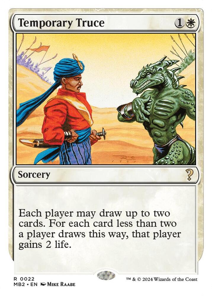Temporary Truce (White Border) | Mystery Booster 2 #22