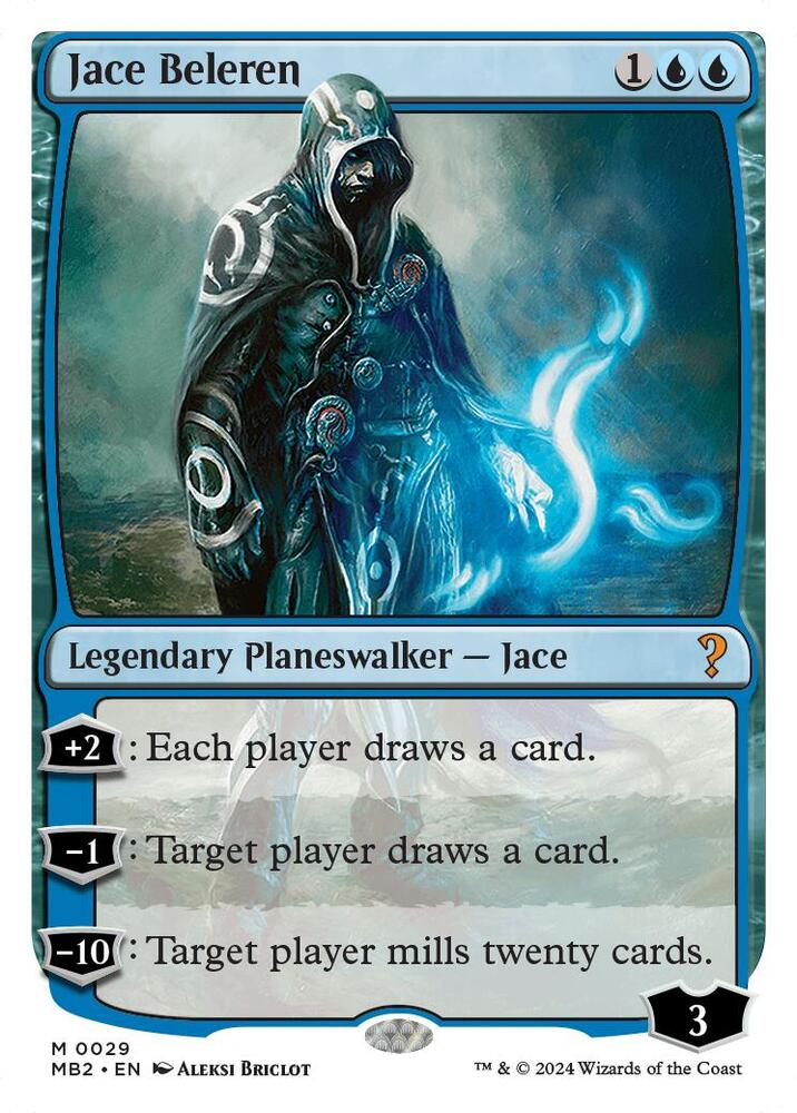 Jace Beleren (White Border) | Mystery Booster 2 #29