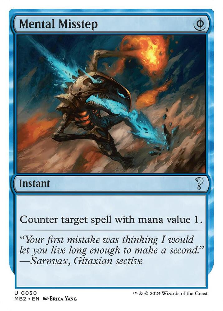 Mental Misstep (White Border) | Mystery Booster 2 #30