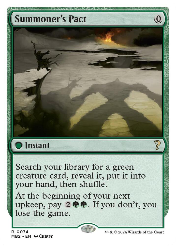 Summoner's Pact (White Border) | Mystery Booster 2 #74