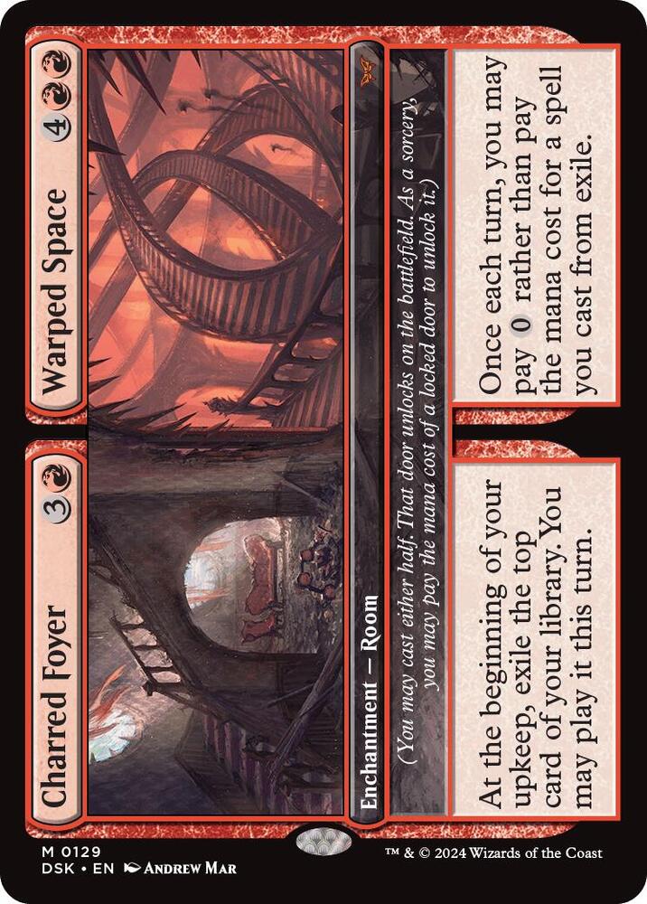 Charred Foyer // Warped Space | Duskmourn: House of Horror #129