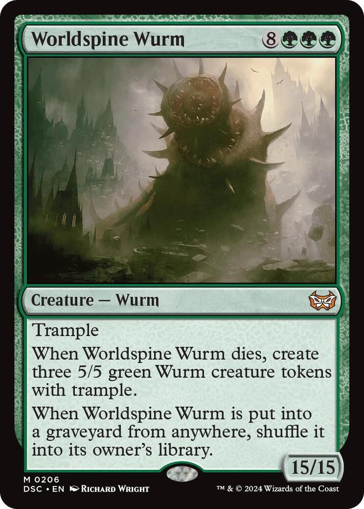 Worldspine Wurm | Commander: Duskmourn: House of Horror #206