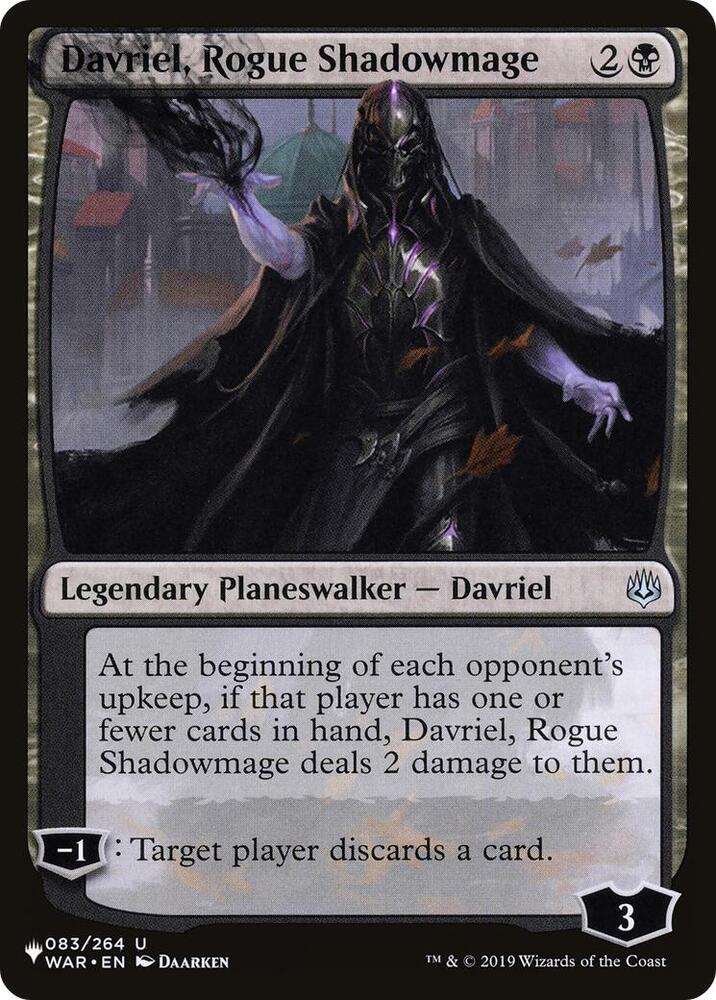 Davriel, Rogue Shadowmage | The List Reprints #083/264