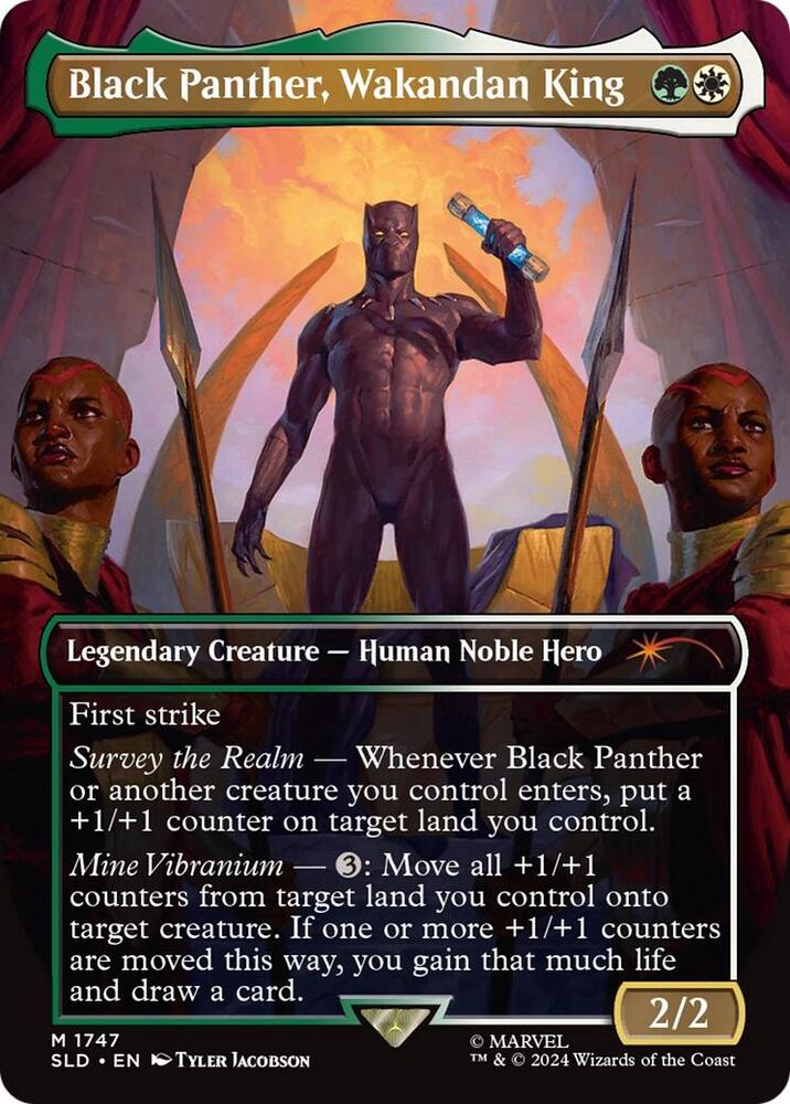 Black Panther, Wakandan King (Rainbow Foil) | Secret Lair Drop Series #1747