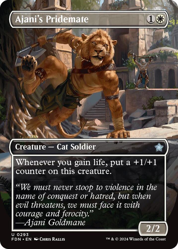 Ajani's Pridemate (Borderless) | Foundations #293