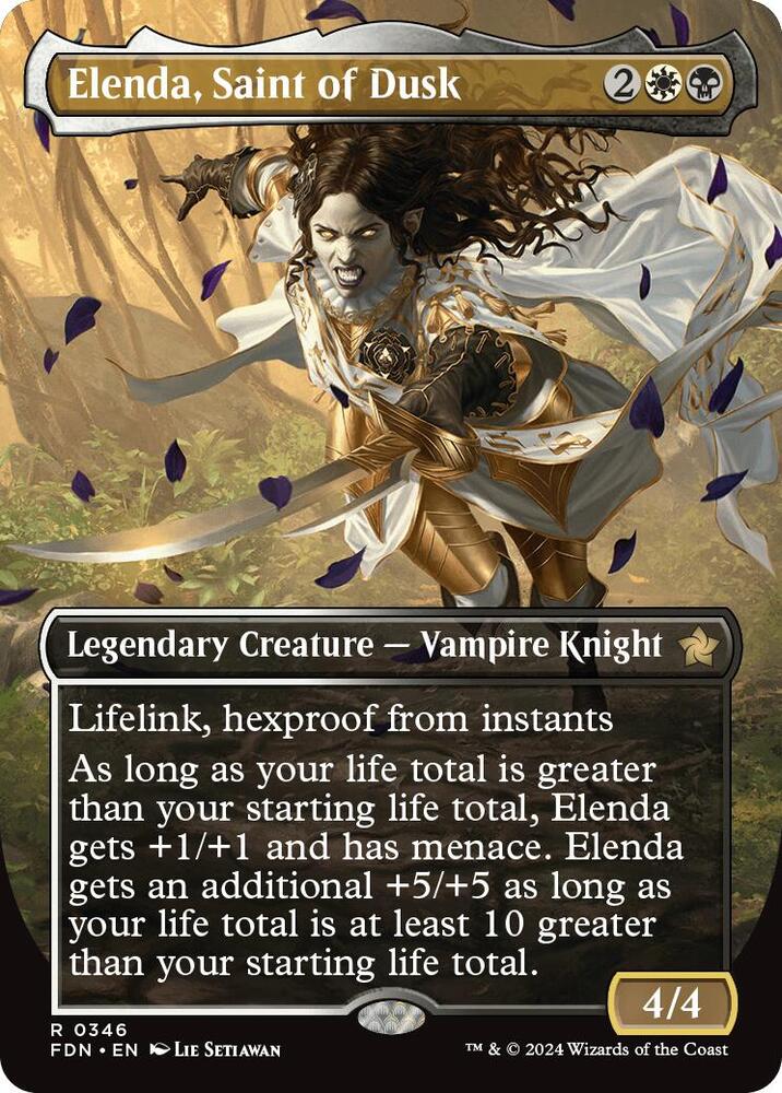 Elenda, Saint of Dusk (Borderless) | Foundations #346