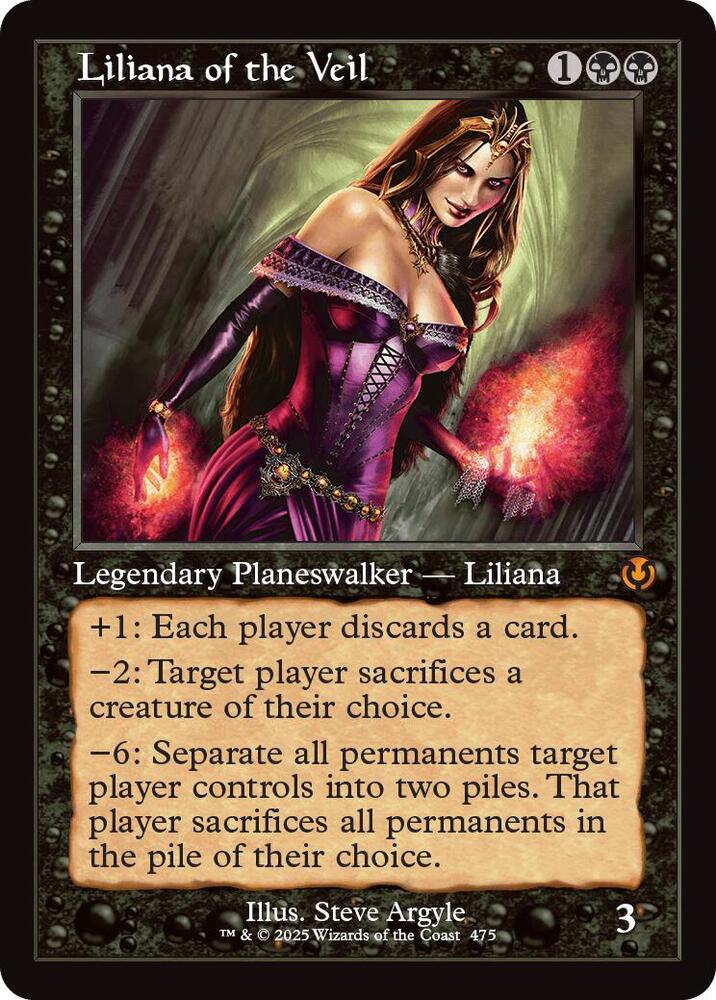 Liliana of the Veil (Retro Frame) | Innistrad Remastered #475