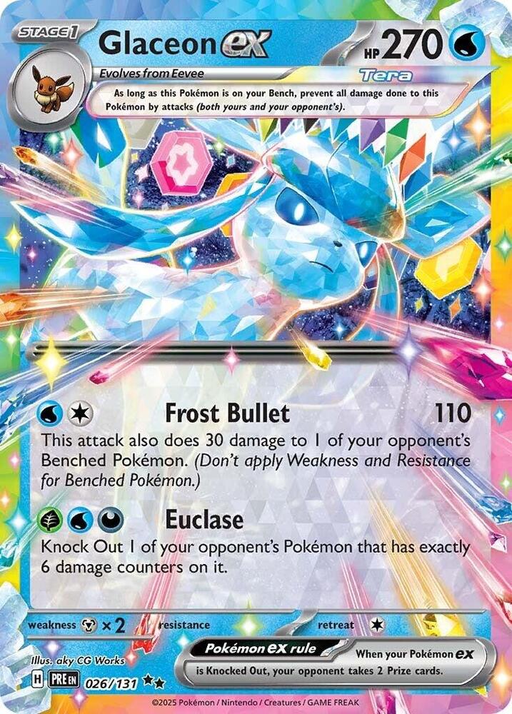 Glaceon ex - 026/131 | SV: Prismatic Evolutions #026/131