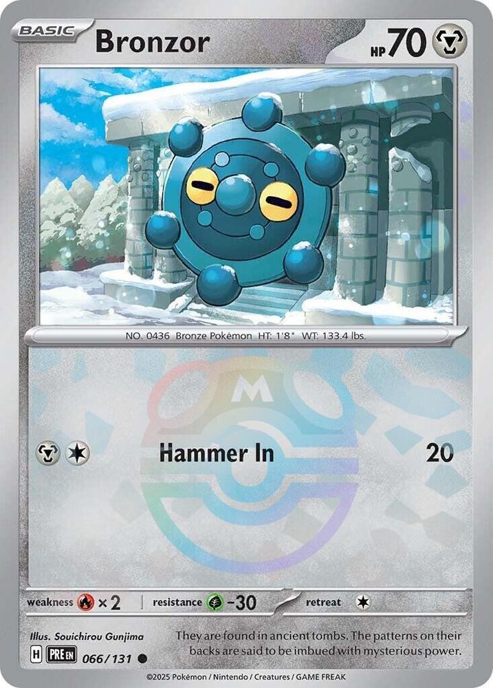 Bronzor (Master Ball Pattern) | SV: Prismatic Evolutions #066/131