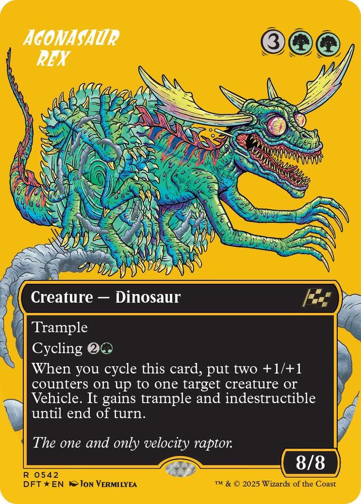Agonasaur Rex (Borderless) (First-Place Foil) | Aetherdrift #542