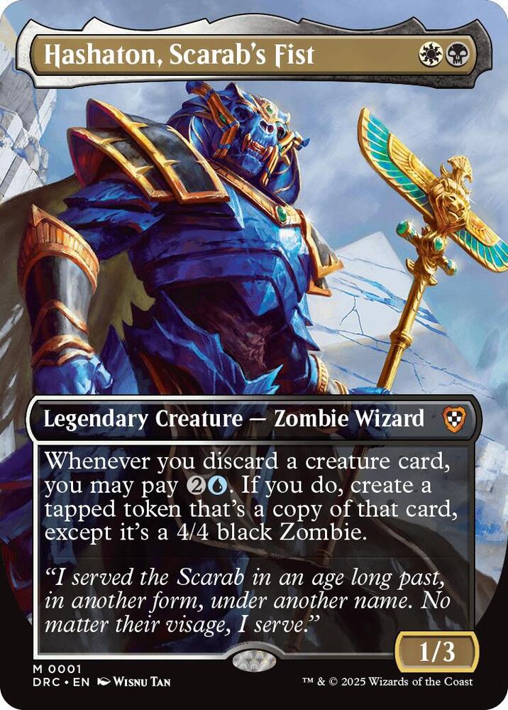 Hashaton, Scarab's Fist (Borderless) | Commander: Aetherdrift #1