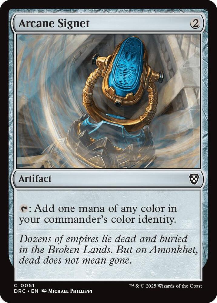 Arcane Signet (0051) | Commander: Aetherdrift #51